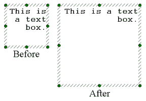 图T5.14  Modified Text Box Size (修改后的文本框尺寸)